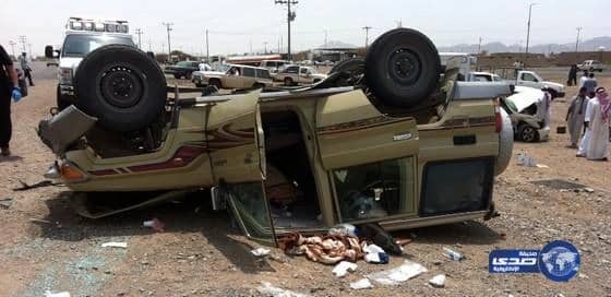 الهلال الأحمر يباشر حادث انقلاب المليليح‎