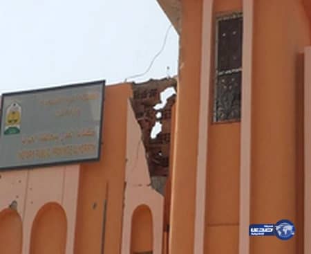  سقوط مقذوفات على مبنى كتابة العدل بمحافظة الحرث