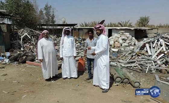 ضبط مخالفين في محال التشليح والسكراب بوادي الدواسر