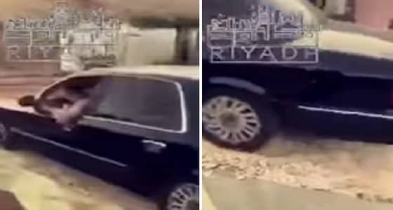 بالفيديو.. شاب يدهس الخبز بسيارته