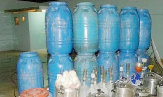 هيئة الجوف..تضبط مصنعاً للخمور باستراحة