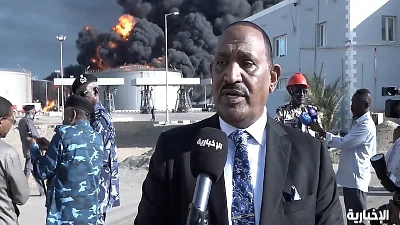 وزير الطاقة السوداني: طلبنا العون من المملكة وسيرسلون طائرات إطفائية.. فيديو
