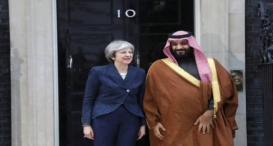 ولي العهد يصل إلى مقر الحكومة البريطانية