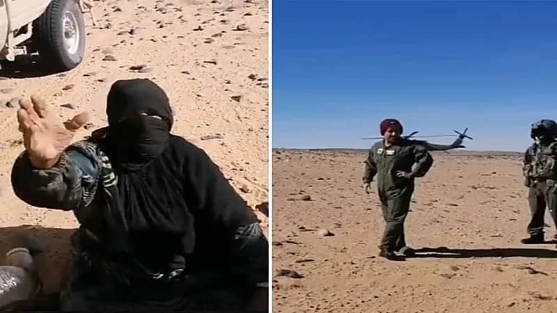 شاهد.. العثور على مفقود طريف في منطقة صحراوية بعد تعطل السيارة 