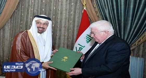 خادم الحرمين يبعث رسالة للرئيس العراقي