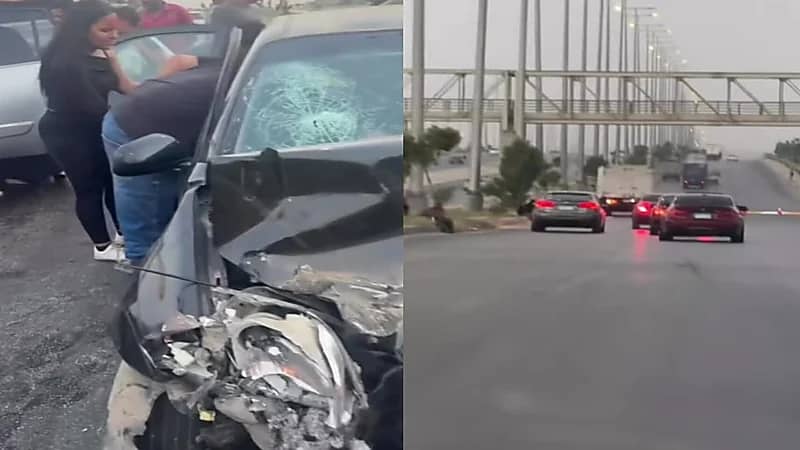 حادث مروع لفتيات طاردهن شبان بسياراتهم على طريق سريع.. فيديو