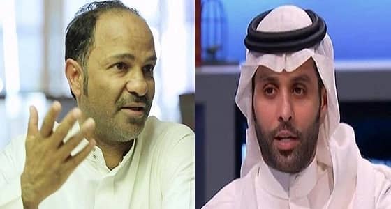 ياسر القحطاني ويوسف الثنيان في مباراة السوبر