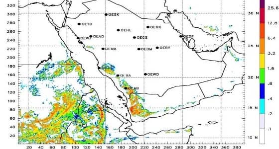 بالصور.. توقعات بأمطار رعدية على 5 مناطق
