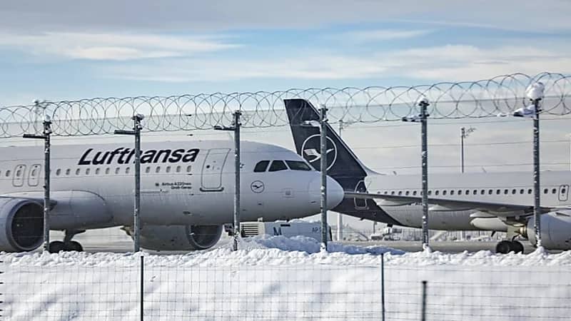اضطرابات في حركة الطيران بألمانيا نتيجة سوء الأحوال الجوية والثلوج
