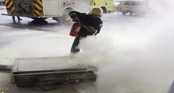 إندلاع حريق في محطة بنزين بـ " خيبر " ولا إصابات