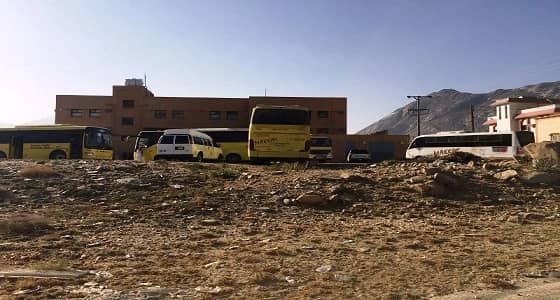 بالصور.. حريق في المجمع التعليمي للبنات بوادي بقرة