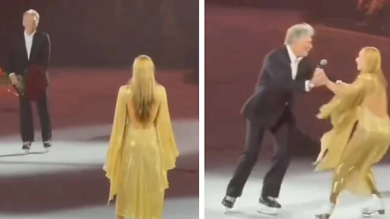 متحدث الكرملين يفاجئ زوجته في يوم ميلادها ويراقصها على الجليد.. فيديو