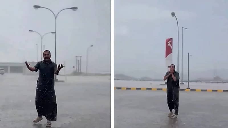 الأمطار تعود وتزين سماء عُمان بعد انقطاع طويل.. فيديو