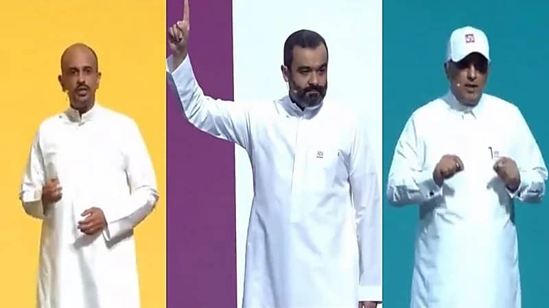 فيديو.. سر ظهور بعض المسؤولين بدون شماغ  في فعالية Launch