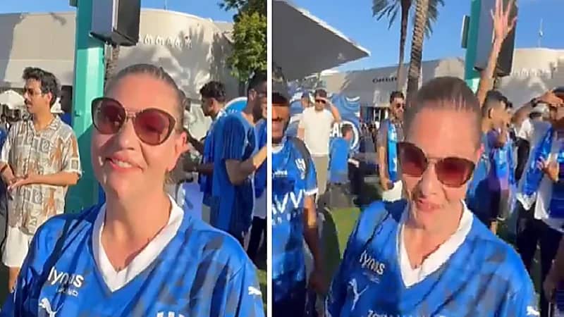 مواطنة أمريكية تشجع الهلال وتتفاخر بـ سالم الدوسري.. فيديو