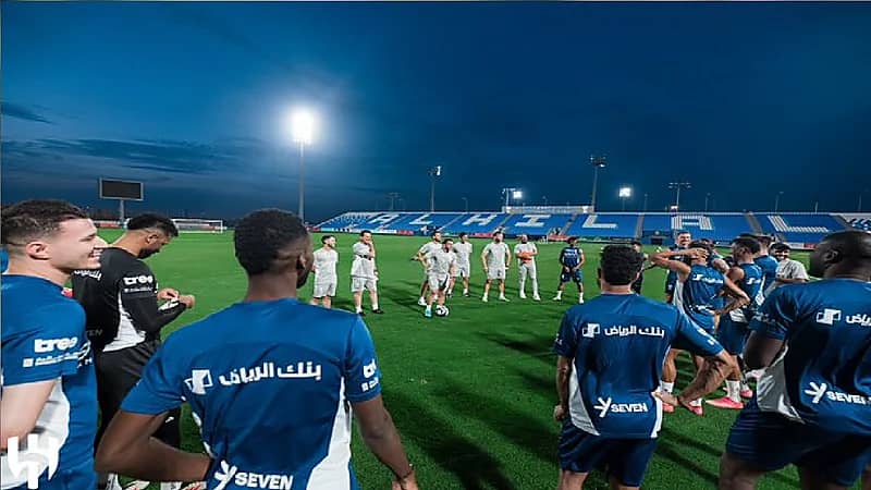 تفاصيل أول حصة تدريبية للهلال بقيادة الشلهوب