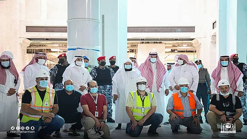 رئيس شؤون الحرمين يوجه بفتح باب الملك عبدالعزيز