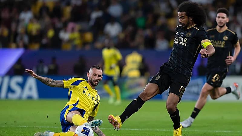 احتفالية أكرم عفيف عقب تسجيله هدفًا في النصر .. فيديو