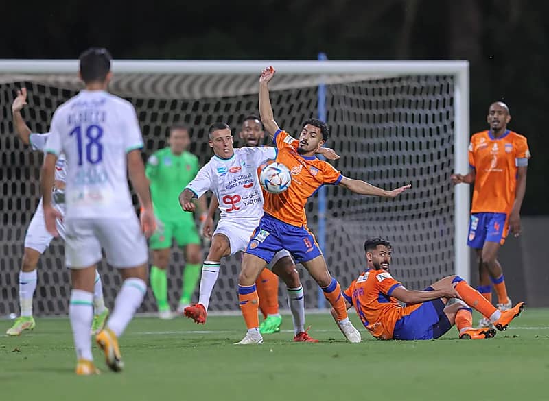 الفيحاء يمطر شباك الفتح بثلاثية دون رد