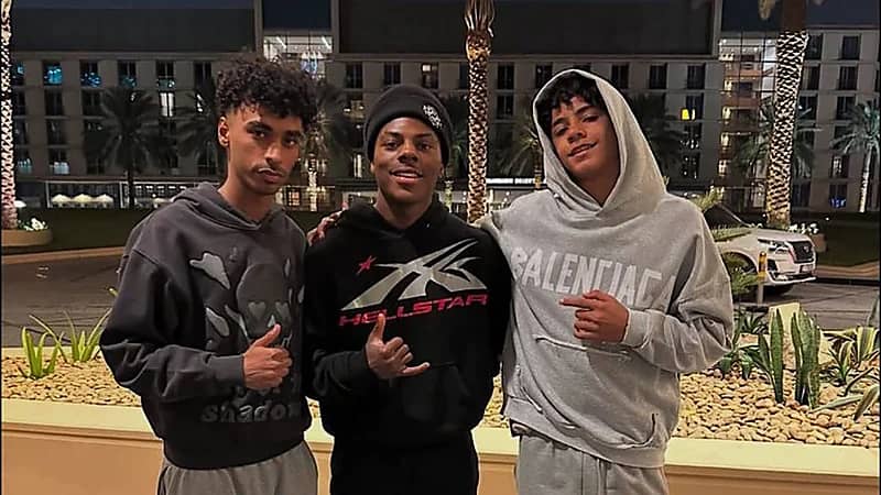 صورة تجمع بين سبيد وكريستيانو جونيور بالرياض