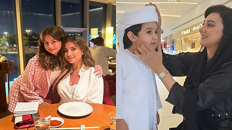 بالصور.. أبرز إطلالات المشاهير وأولادهن في العيد