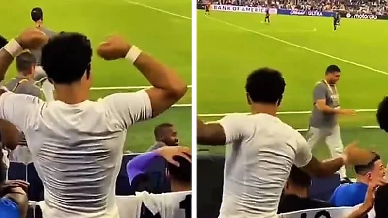 احتفال طريف من كايو مع أبو راسين بعد تأهل الهلال .. فيديو