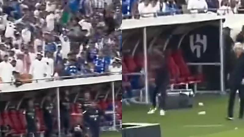 ردة فعل العويس والجمهور الهلالي بعد طرد البليهي في نهائي كأس الملك .. فيديو