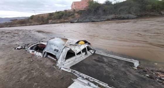 انتشال جثة طفل جرفته سيول وادي جازان قبل 6 أيام