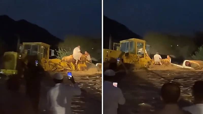 فزعة شاب تنقذ 4 أشخاص من الغرق في بئر الصايغ .. فيديو