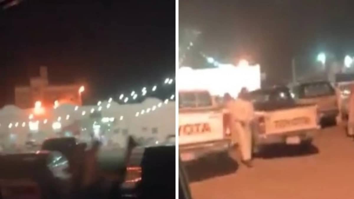 شاهد.. تجمع كبير بإحدى قاعات الزفاف بمحايل عسير