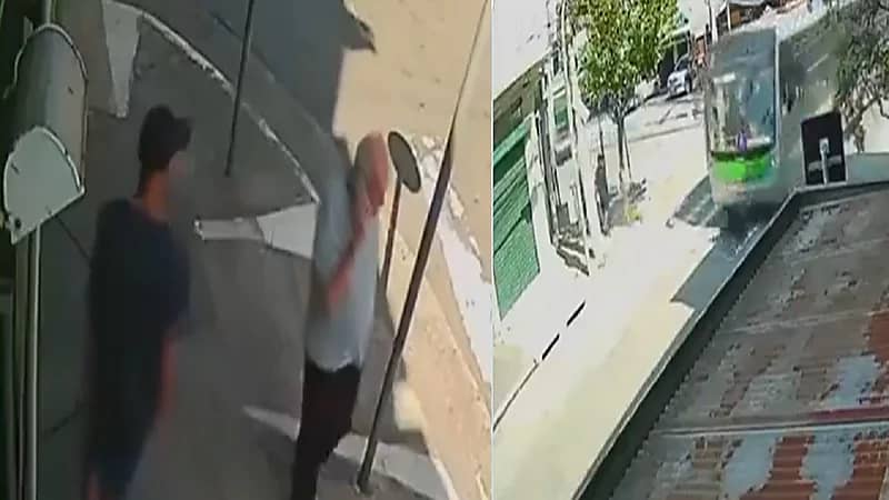 لص حاول سرقة هاتف فدُهس تحت عجلات حافلة.. فيديو