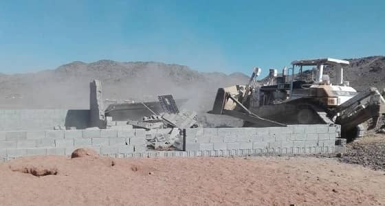 بالصور.. إزالة عدد من التعديات بوادي الغريض في المدينة