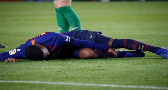بعد سقوطه ودخوله في نوبة بكاء.. برشلونة يصدر بيانا حول إصابة " مالكوم "