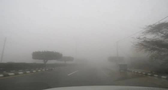 تنبيه بتدني الرؤية بسبب الضباب على عسير