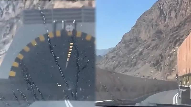 شخص يوثق لحظات مرعبه مع قائد مركبه متهور في عقبه شعار بعسير.. فيديو