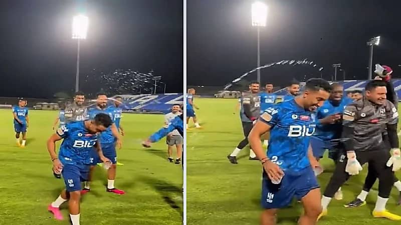لاعبو الهلال يرحبون بعودة سالم الدوسري بطريقتهم الخاصة (فيديو)