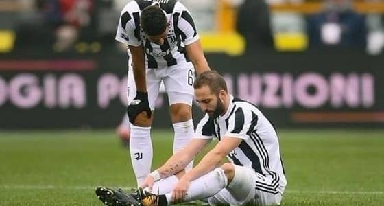 يوفنتوس يكشف تفاصيل إصابة الأرجنتيني هيغواين