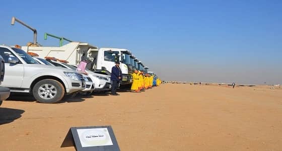 تبوك تشارك بـ 90 معدة وسيارة و200 عامل في فرضية مواجهة السيول