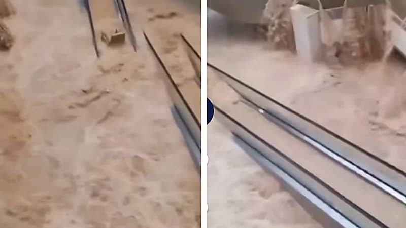 فيضانات مرعبة تغمر أكبر مركز تسوق في الصين.. فيديو