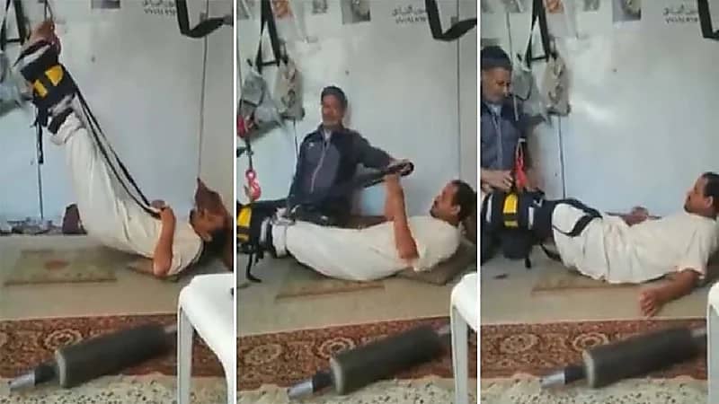 سمكرية لعلاج آلام الظهر.. فيديو مرعب يوثق مراحل العلاج