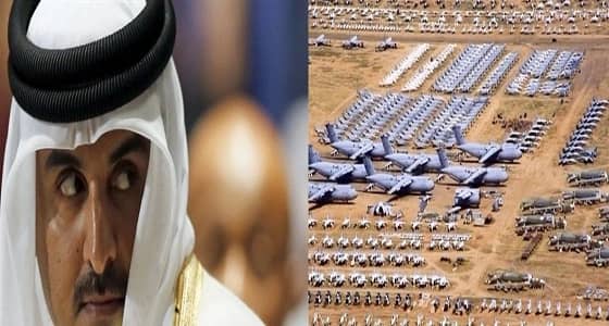 " تنظيم الحمدين " يبدد أموال شعبه على قاعدة " العديد " الأمريكية