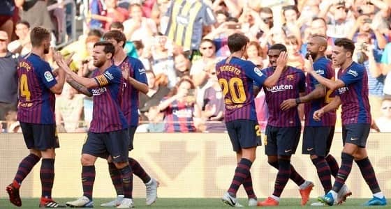 اليوم.. " برشلونة " يستعد للدفاع عن الدوري الأسباني أمام ألافيس