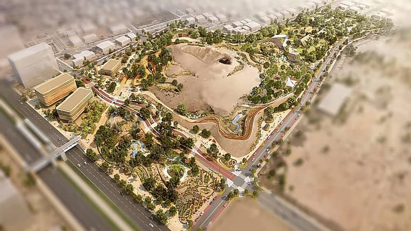 جانب من أعمال تطوير موقع مشروع جبل أبو مخروق.. صور