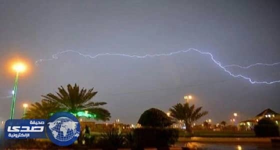 سحب رعدية ممطرة على القصيم