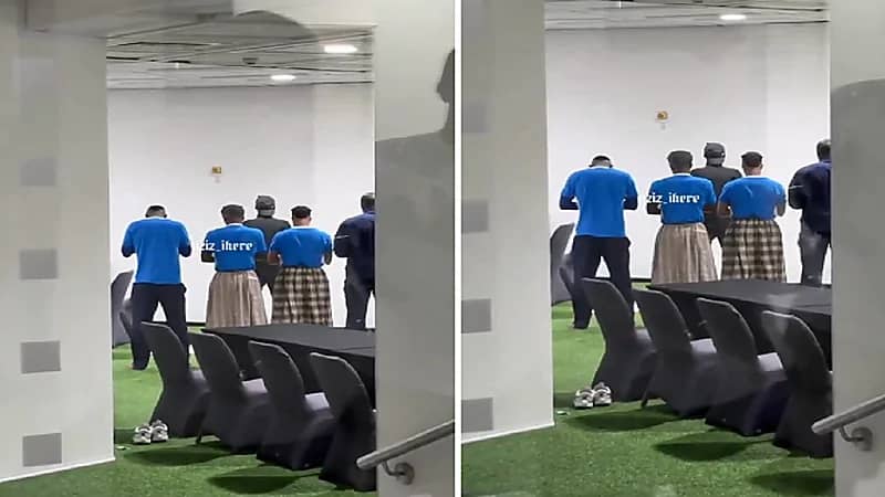 لاعبو الهلال يؤدون صلاة المغرب قبل انطلاق مواجهة السد .. فيديو