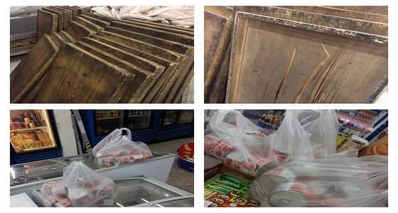 بالصور.. ضبط مطعمين ومركز تجاري مخالف للاشتراطات بالبيداء