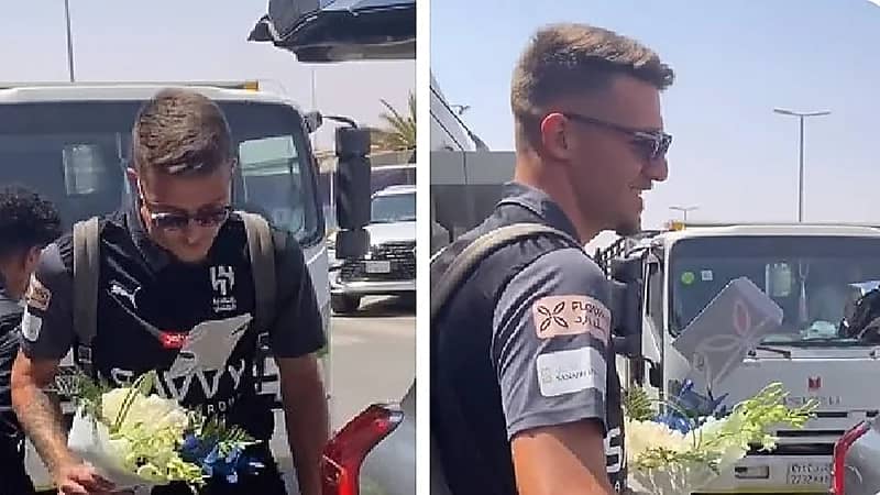 موقف طريف لسافيتش بعد وصوله للرياض.. فيديو