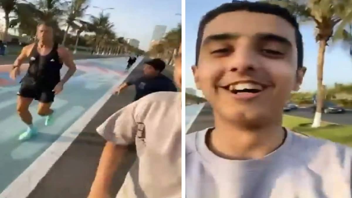 مشجع يوجه طلبا لـ رينارد أثناء ممارسته رياضة الجري .. فيديو