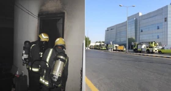مدني الرياض يباشر حريق في عمارة سكنية مكونة من 8 أدوار