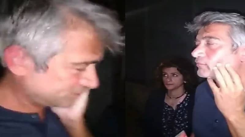 فيديو.. وزير الطاقة اللبناني يتعرض للضرب في الشارع